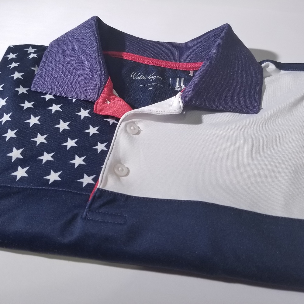 Walter Hagan Golf Polo Fourth of July USA Flag